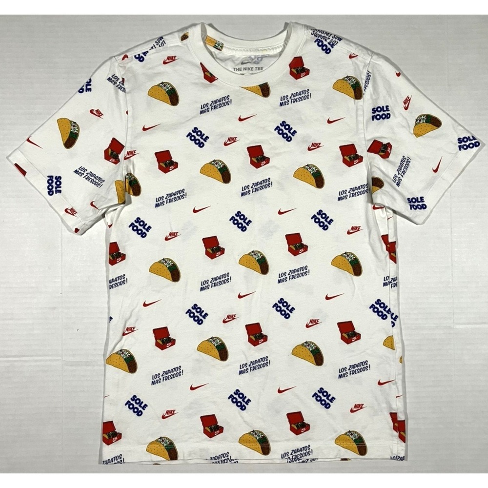 Nike Sole Food T shirt Tacos Los Zapatos Mas Frescos Mens Size XS